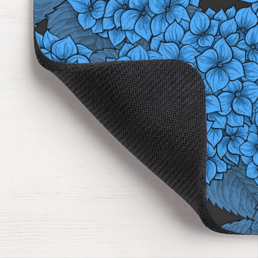 Blaue Hydrangea Mousepad (Ecke)