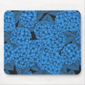 Blaue Hydrangea Mousepad (Vorne)