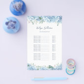 Blaue Hydrangea-Preisliste Flyer (Einzeln)