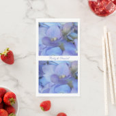 Blaue Hydrangea Serviette (Beispiel)