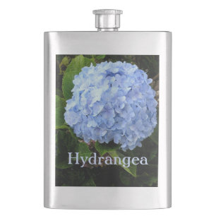 "BLAUE HYDRANGEA" STAHLFLASCHE FLACHMANN