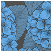 Blaue Hydrangea Stoff (Nahaufnahme)