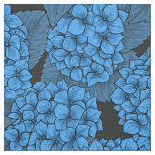 Blaue Hydrangea Stoff (Muster)