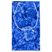 Blaue Hydrangea-Tasche Kleine Geschenktüte (Rückseite)