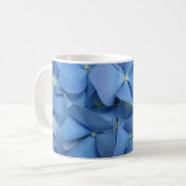 Blaue Hydrangea-Tasse Kaffeetasse (Vorderseite Links)