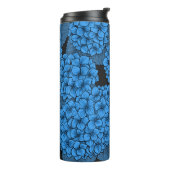 Blaue Hydrangea Thermosbecher (Nach links gedreht)