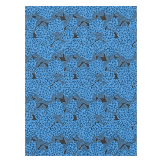 Blaue Hydrangea Tischdecke (Vorderseite)