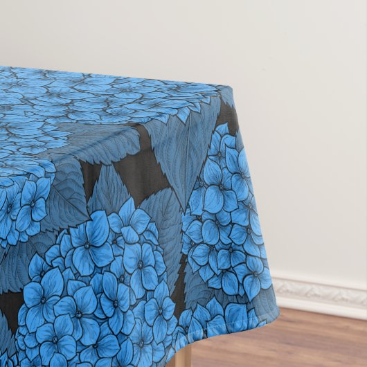 Blaue Hydrangea Tischdecke (Beispiel)