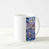 Blaue Hydrangea-weißer Kaffee-Tasse Kaffeetasse (VorderseiteRechts)