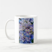Blaue Hydrangea-weißer Kaffee-Tasse Kaffeetasse (Links)