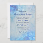 Blaue Hydrangeas-Begehung des Lebens Einladung (Vorderseite)