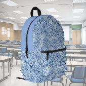 Blaue Hydrangeas - Blumenmuster Bedruckter Rucksack