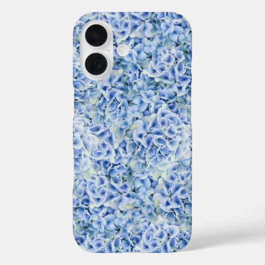 Blaue Hydrangeas - Blumenmuster Case-Mate iPhone Hülle (Rückseite)