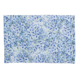 Blaue Hydrangeas - Blumenmuster Kissenbezug