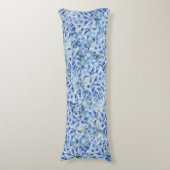 Blaue Hydrangeas - Blumenmuster Seitenschläferkissen (Vorderseite Vertikal)