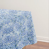Blaue Hydrangeas - Blumenmuster Tischdecke (Beispiel)