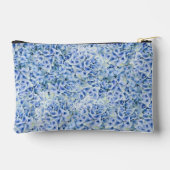 Blaue Hydrangeas - Blumenmuster Zubehörtasche (Rückseite)