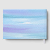 Blaue Hydrangeas Blumenzwiebelschau Gästebuch (Rückseite)