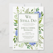 Blaue Hydrangeas, die wir noch tun Einladung (Vorderseite)