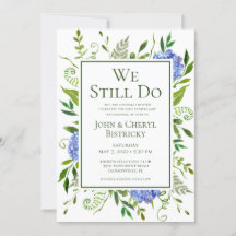 Blaue Hydrangeas, die wir noch tun