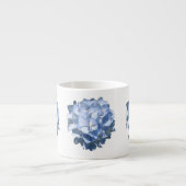Blaue Hydrangeas Espressotasse (Vorderseite)
