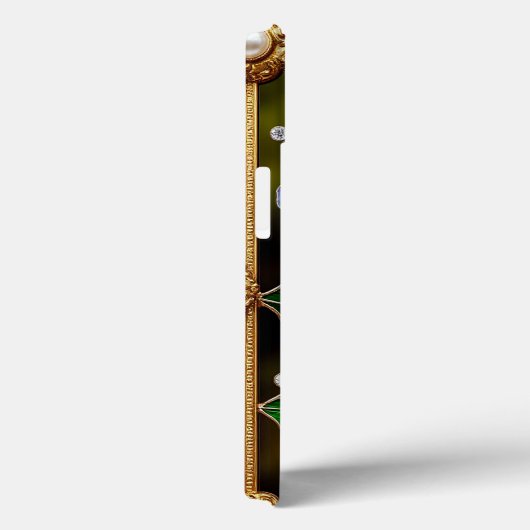 Blaue Hydrangeas in Verzierten Rahmen Case-Mate iPhone Hülle (Rückseite / Rechts)