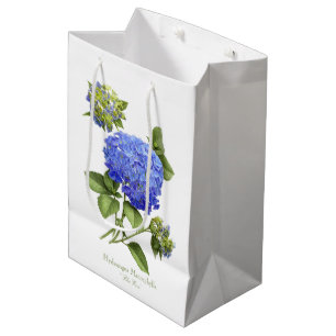 Blaue Hydrangeas Mittlere Geschenktüte
