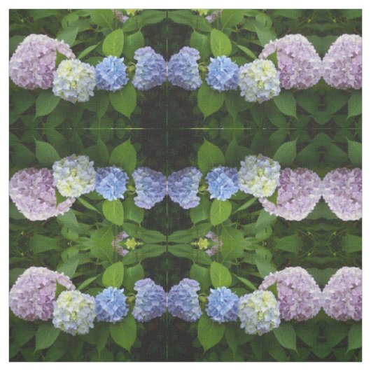 Blaue Hydrangeas, rosa Hydrangeas, lila Hydrangea Stoff (Muster)