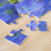 Blaue Hydrangeas und Schmetterlinge Puzzle (Seite)