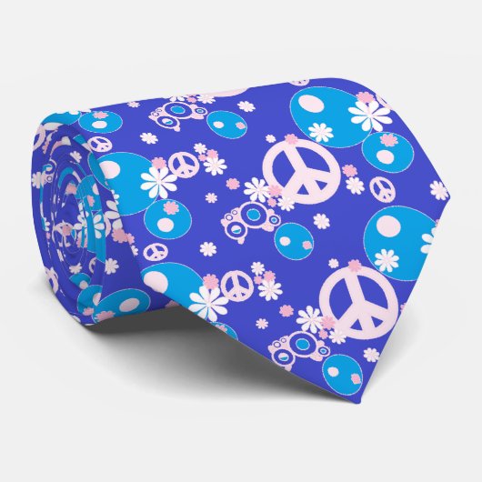 Blaue Hymne Krawatte (Gerollt)