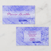 BLAUE ICE Designer Business Card Visitenkarte (Vorne/Hinten)
