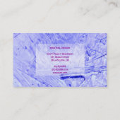BLAUE ICE Designer Business Card Visitenkarte (Rückseite)