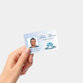 Blaue ID für die Installation von Wasserfunktionen Ausweis (Handheld)