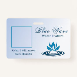 Blaue ID für die Installation von Wasserfunktionen Ausweis