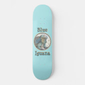 BLAUE IGUANA Skateboard Deck (Vorderseite)