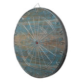 Blaue Imitat-Strand-Holz-Beschaffenheit Dartscheibe (Vorderseite rechts)