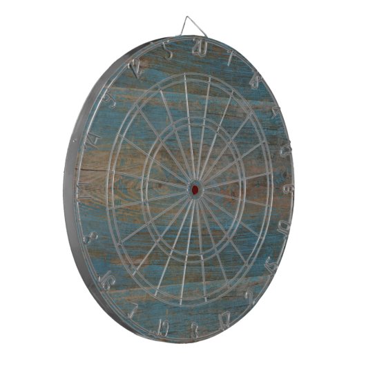Blaue Imitat-Strand-Holz-Beschaffenheit Dartscheibe (Vorderseite Links)