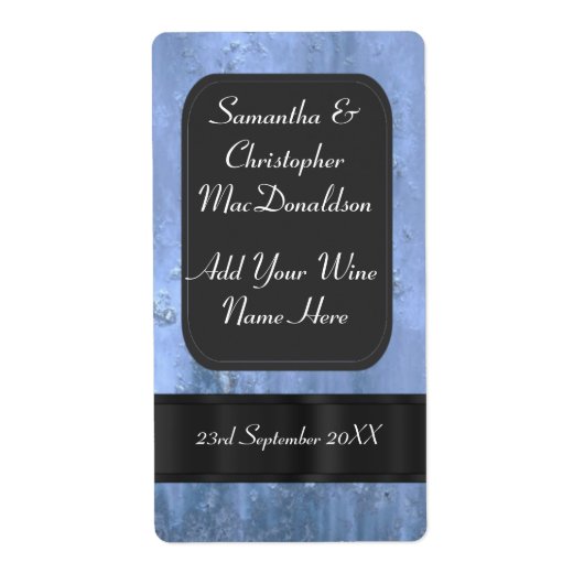 Blaue Imitate Hochzeitswein (Vorne)
