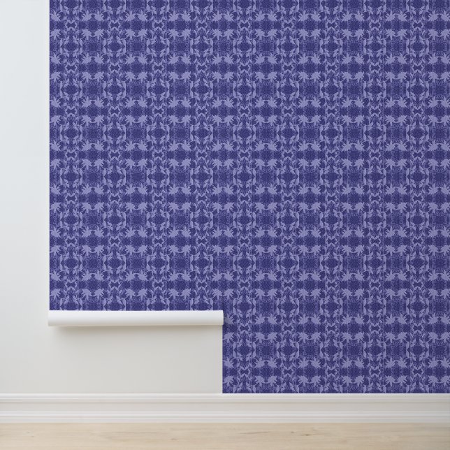 Blaue Imitate zeichnen Muster-Hintergrund Tapete (Anwendung)