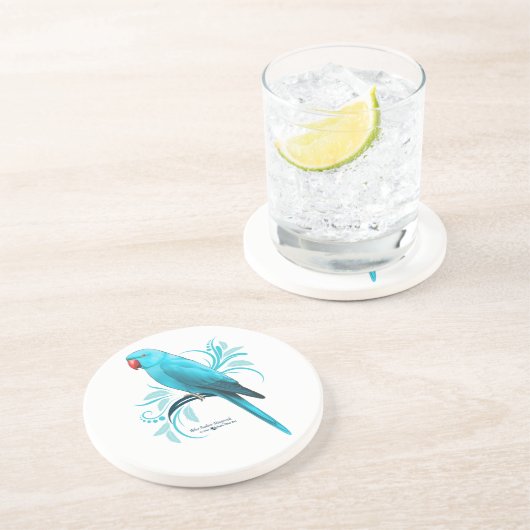 Blaue Indianerringel Getränkeuntersetzer (Seite)