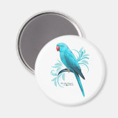 Blaue Indianerringel Magnet (Vorderseite/Rückseite)