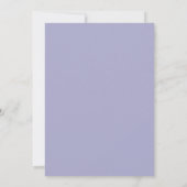 Blaue Indigo-Hochzeit Einladung (Rückseite)