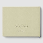 BLAUE INDIGO WATERCOLOR ZICKZACK BAR BAT MITZVAH GÄSTEBUCH (Rückseite)