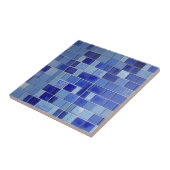 Blaue Indigofisch-Azurblau-Kacheln, kitschig Stimm Fliese (Seite)