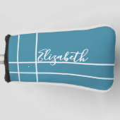 Blaue individuelle Namen Golf Headcover (Vorderseite)