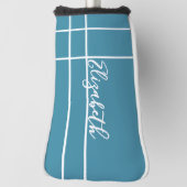 Blaue individuelle Namen Golf Headcover (Rotieren 90)