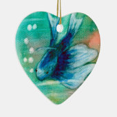 Blaue Inky Betta Fische Keramik Ornament (Rechts)