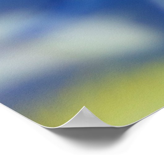 Blaue Iris, blaue Himmelskanzüge Poster (Ecke)