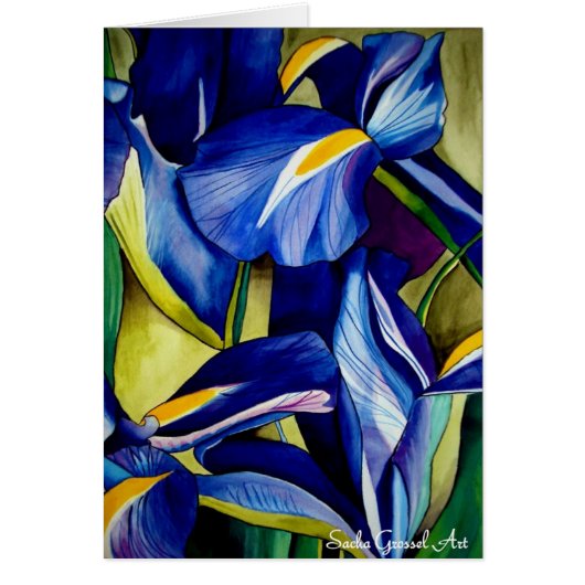 Blaue Iris-Blume ursprüngliche (Vorne)