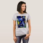 Blaue Iris-Blume ursprüngliche T-Shirt (Vorne ganz)